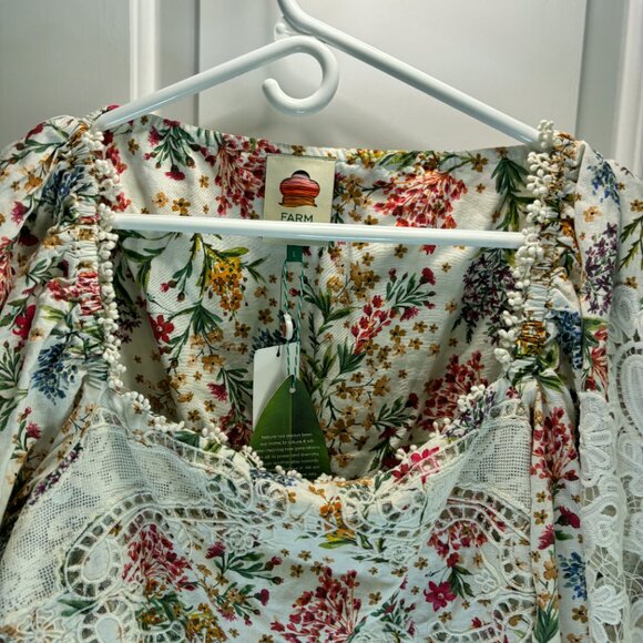 NWT Farm RIO Women's Size Large Delicate Forest Scarves Mini Dress - Picture 5 of 15